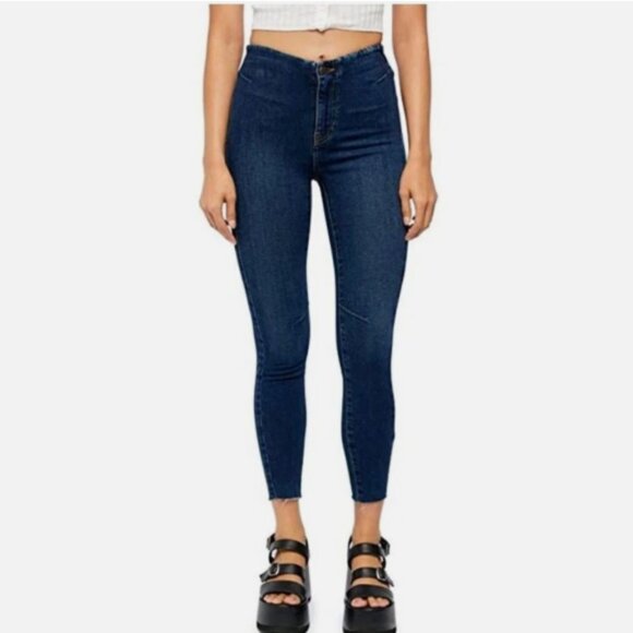 Free People We The Free Miles Away High Waist Crop Jeans - Picture 1 of 11